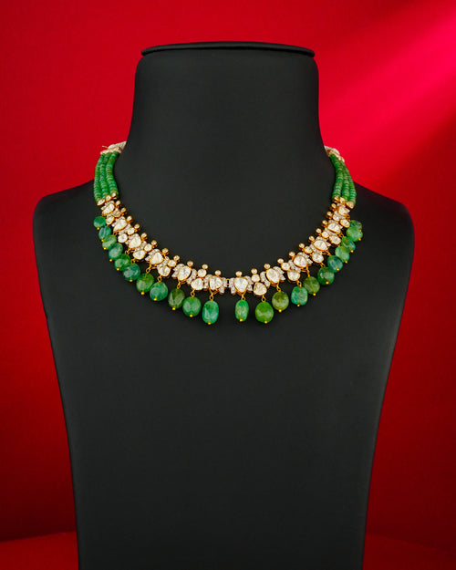 Nadia Polki And Diamond Necklace