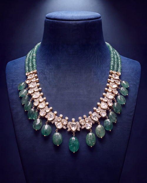 Nadia Polki And Diamond Necklace