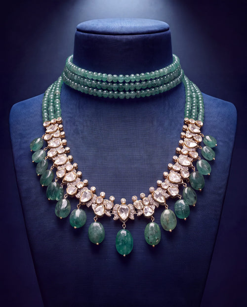 Nadia Polki And Diamond Necklace