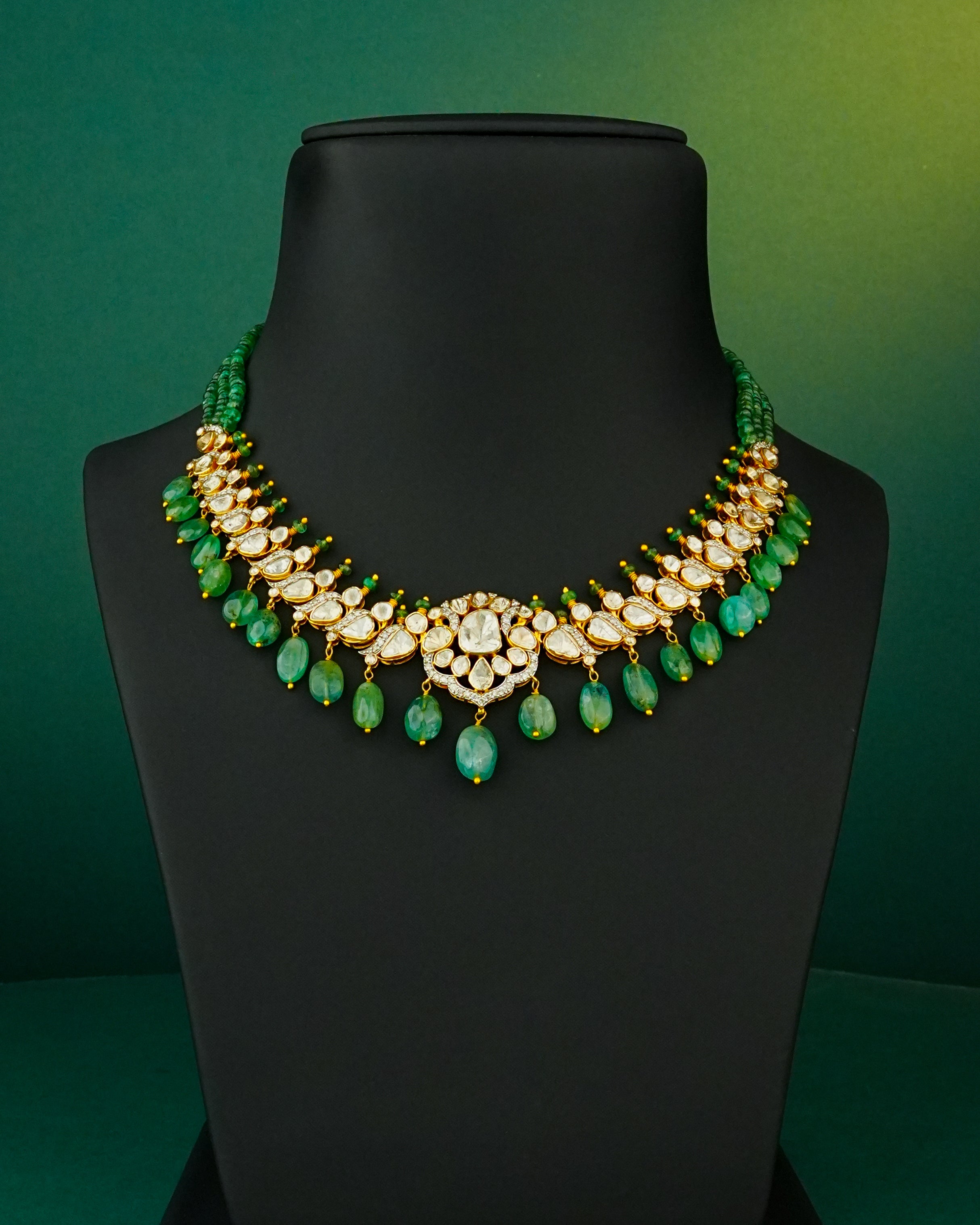Kavita Polki And Diamond Necklace