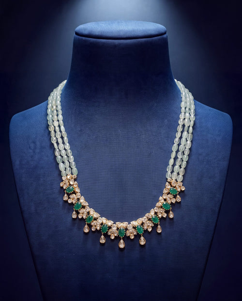 Kanishka Polki And Diamond Necklace
