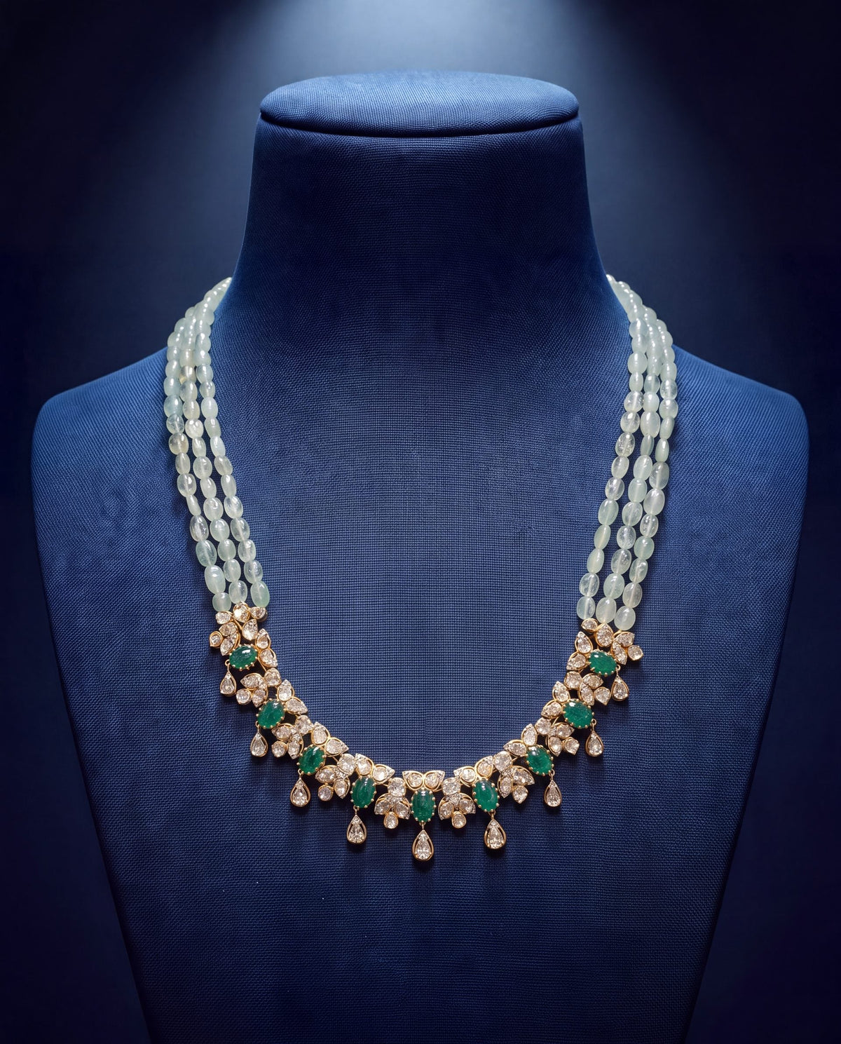 Kanishka Polki And Diamond Necklace