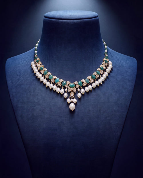 Kelly Polki And Diamond Necklace