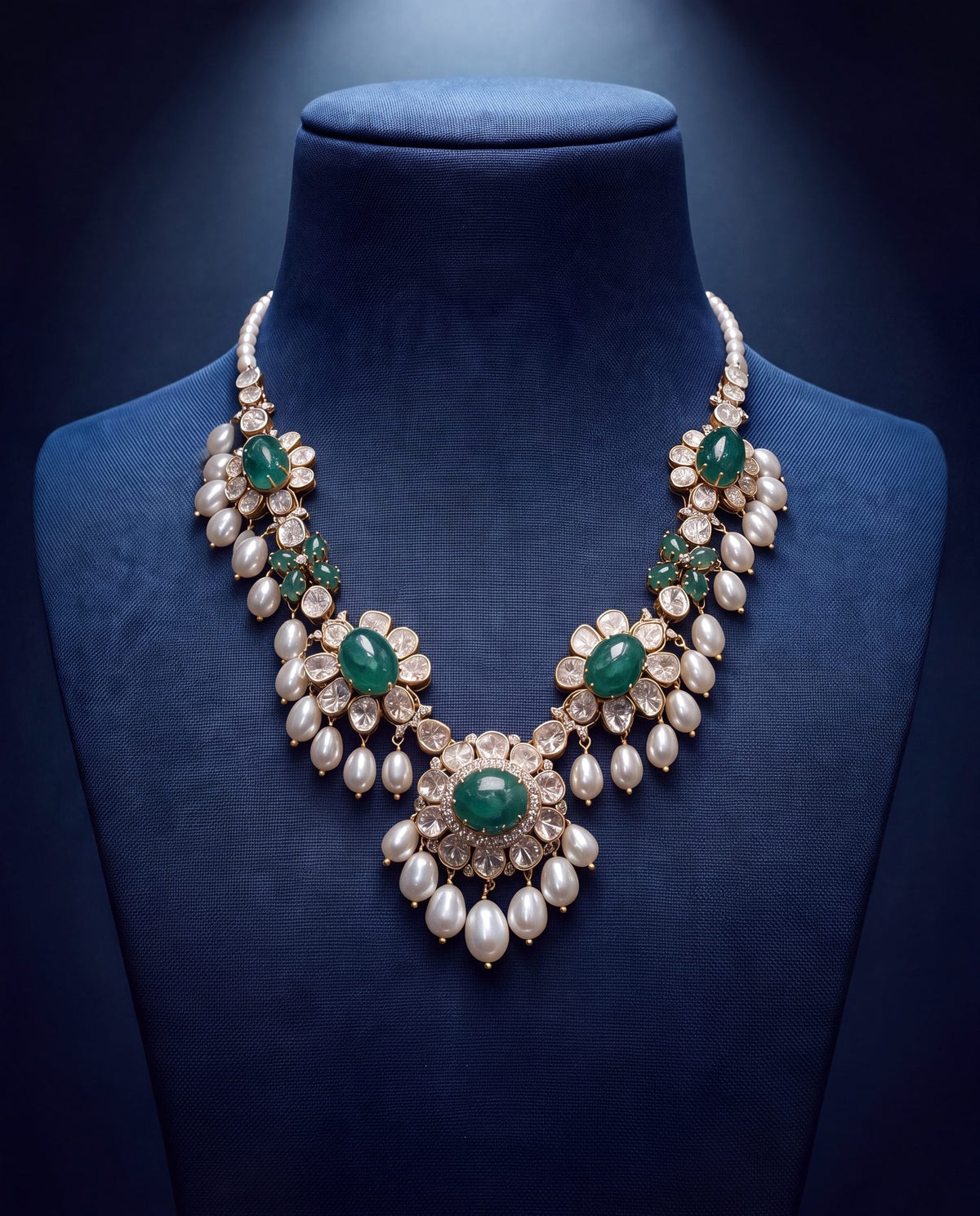 Samiksha Polki And Diamond Necklace