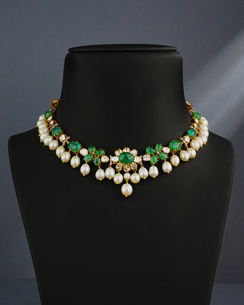 Kshiti Polki And Diamond Necklace