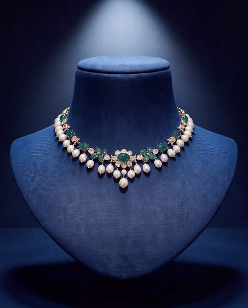 Kshiti Polki And Diamond Necklace