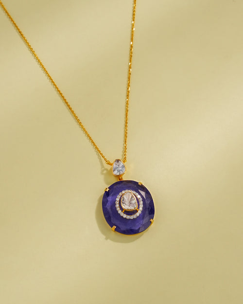 Mrishti Polki And Diamond Pendant