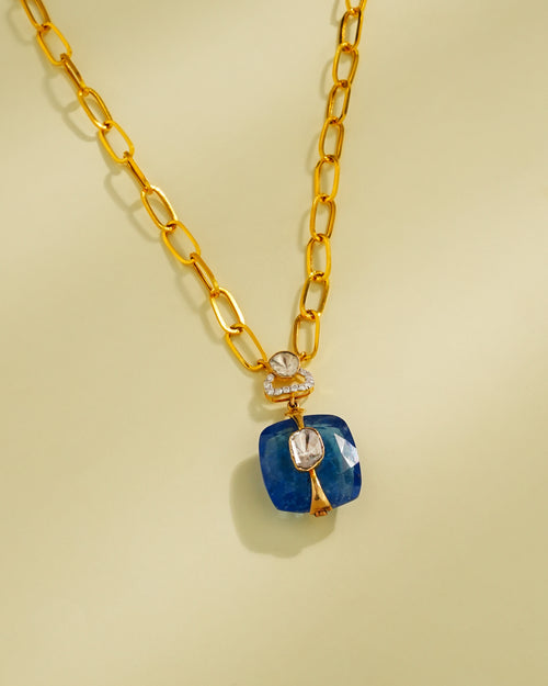 Mukti Polki And Diamond Pendant