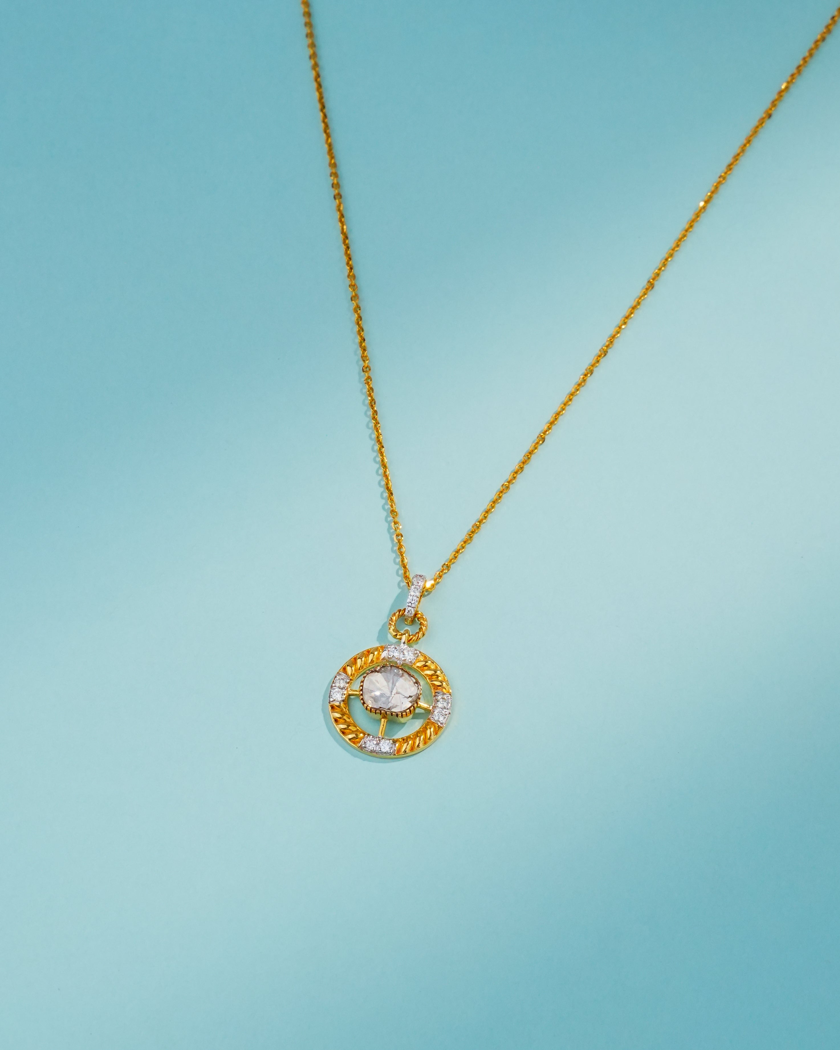 Eliana Polki And Diamond Pendant
