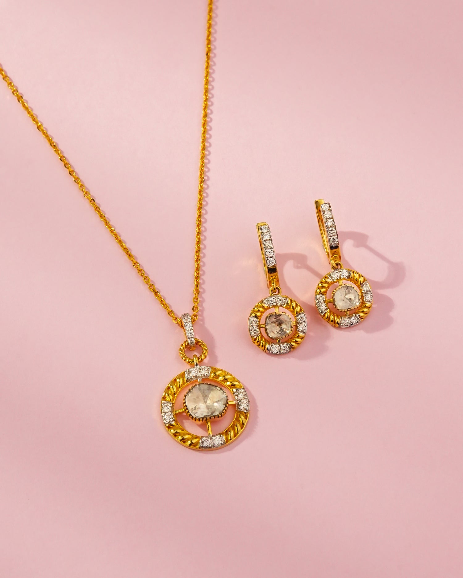 Eliana Polki And Diamond Pendant