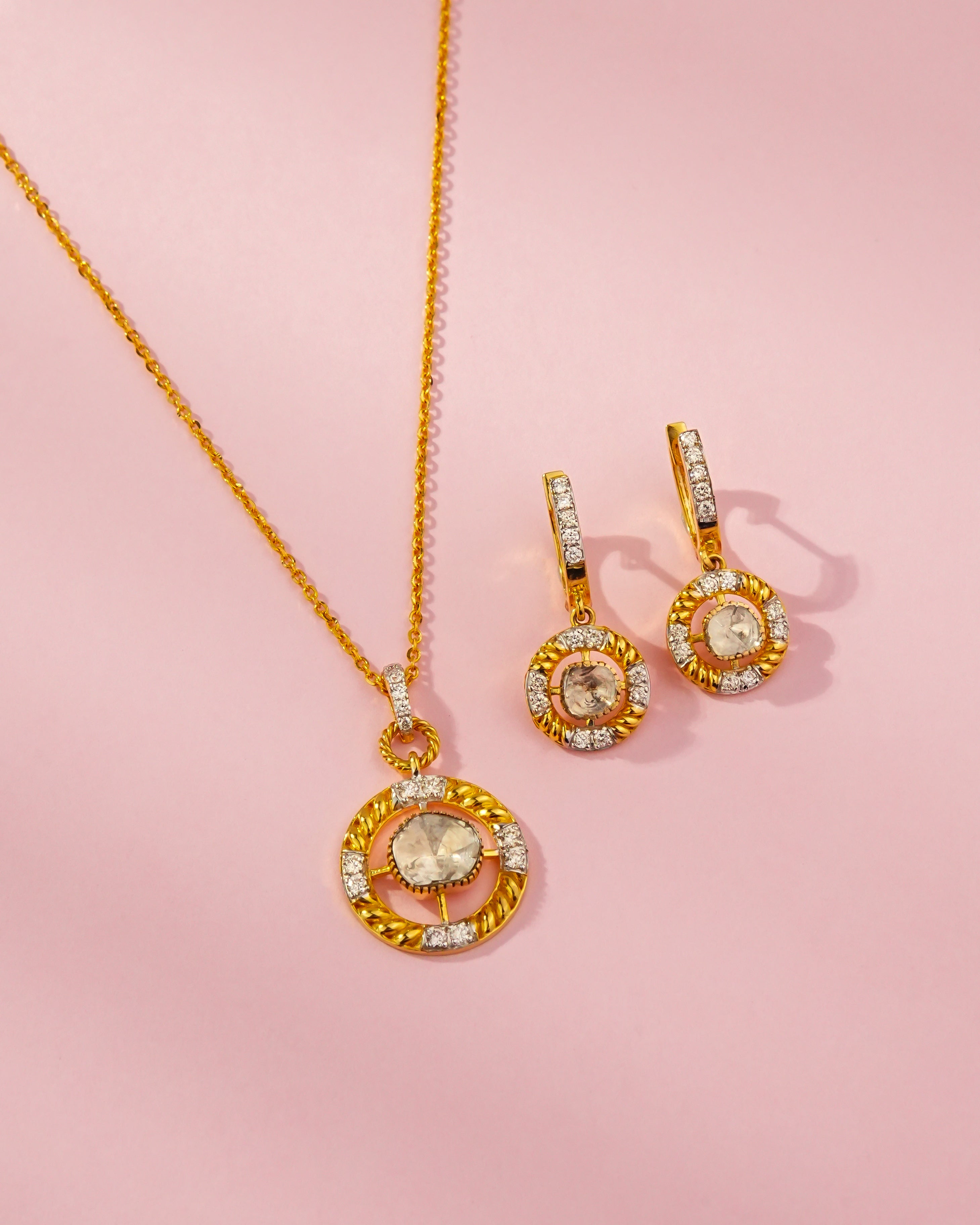 Eliana Polki And Diamond Pendant