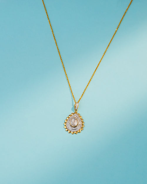 Cora Polki And Diamond Pendant