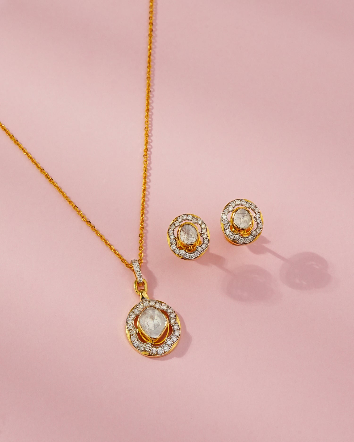 Madeline Polki And Diamond Necklace