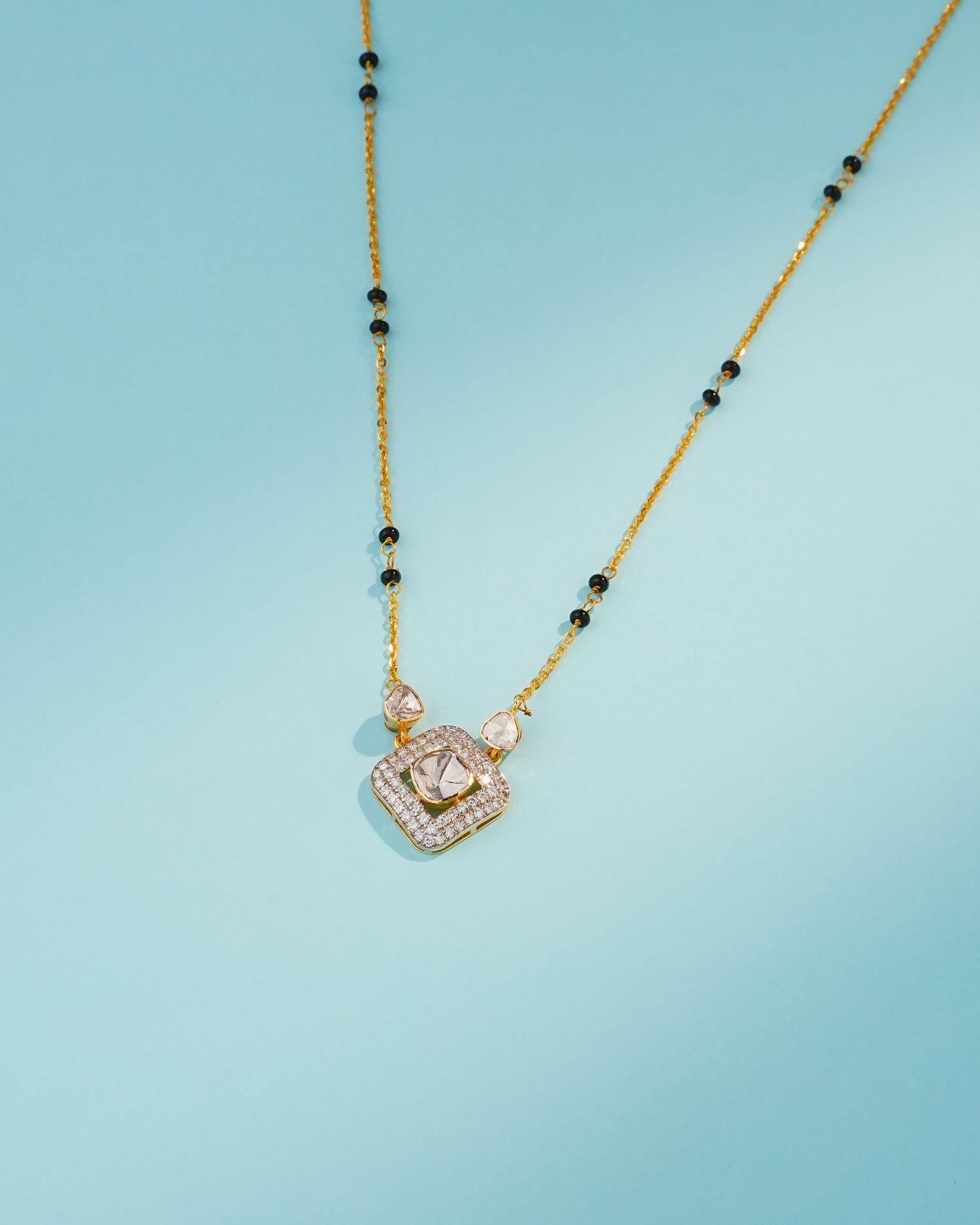 Ivy Polki And Diamond Pendant