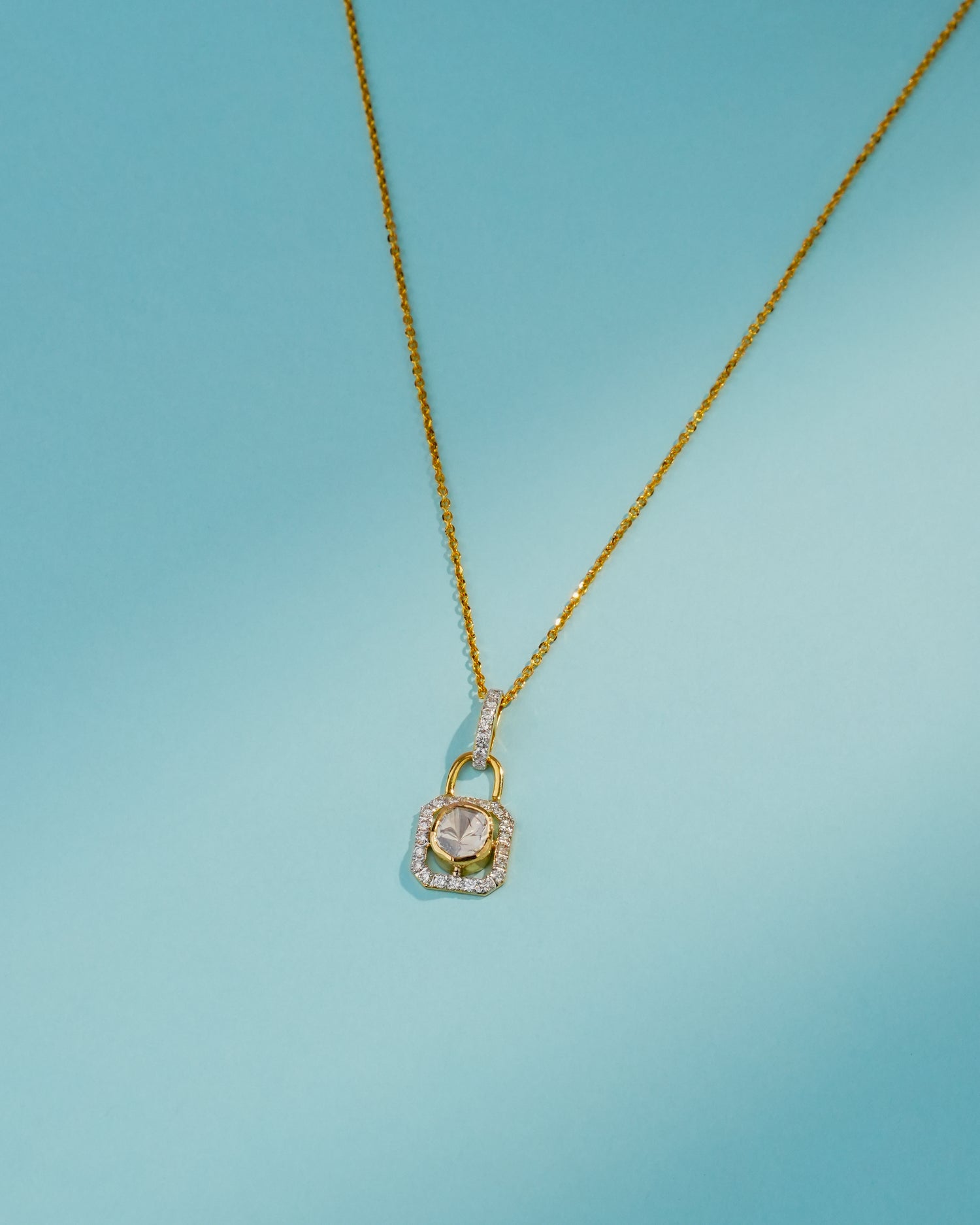 Nyla Polki And Diamond Pendant