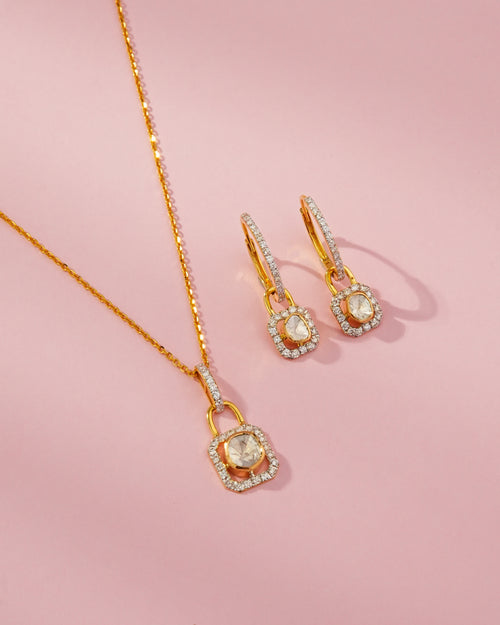 Nyla Polki And Diamond Pendant