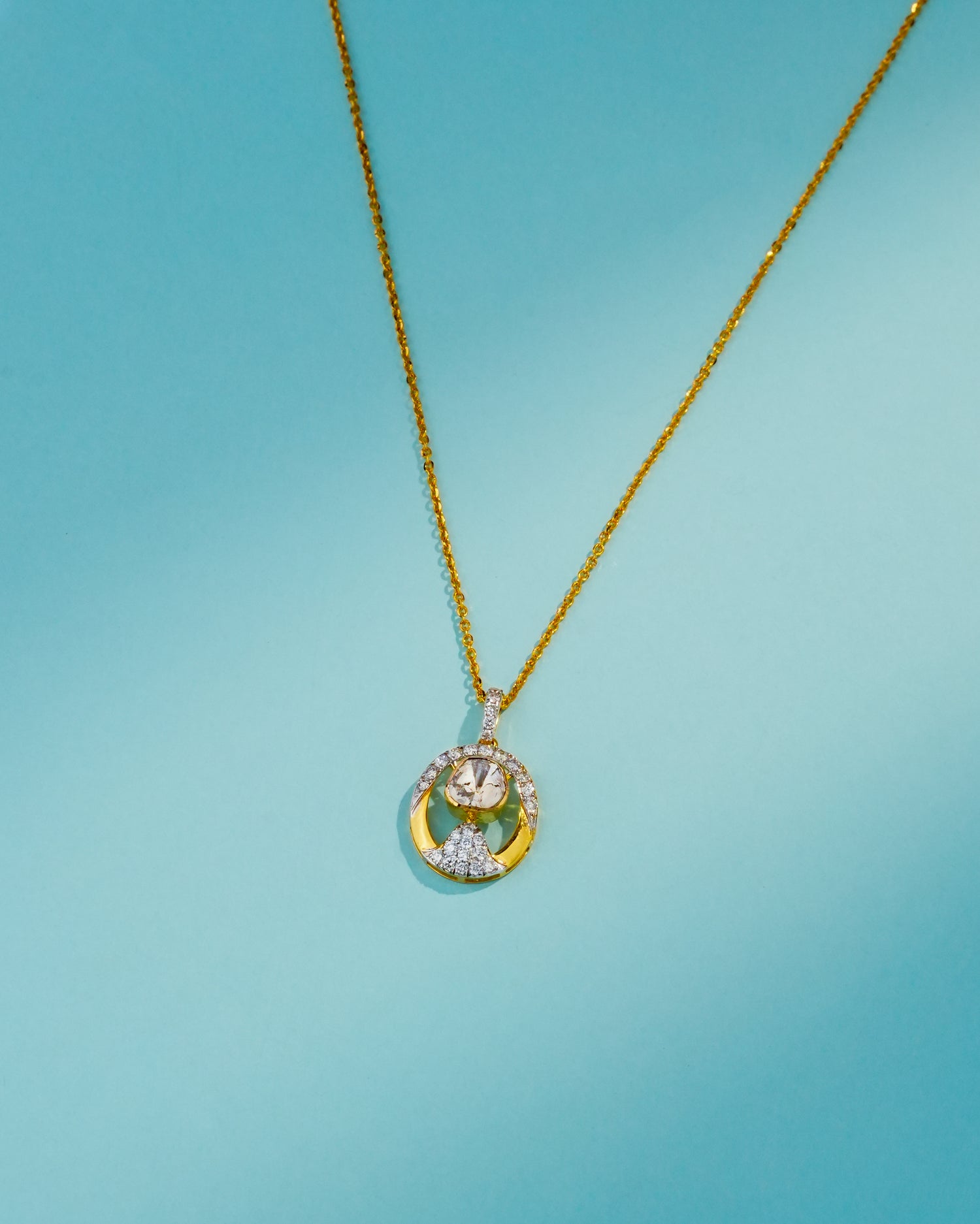 Samira Polki And Diamond Pendant