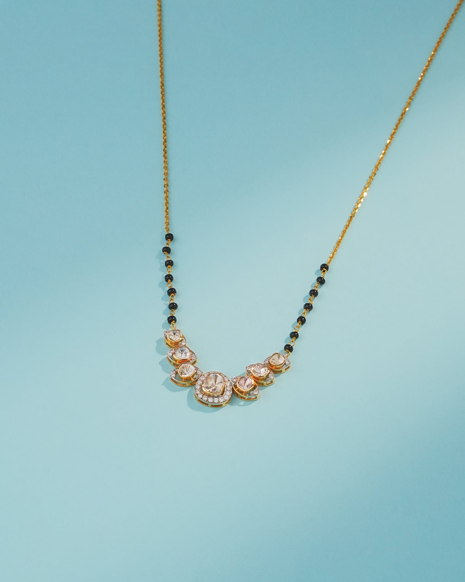 Sana Polki And Diamond Pendant