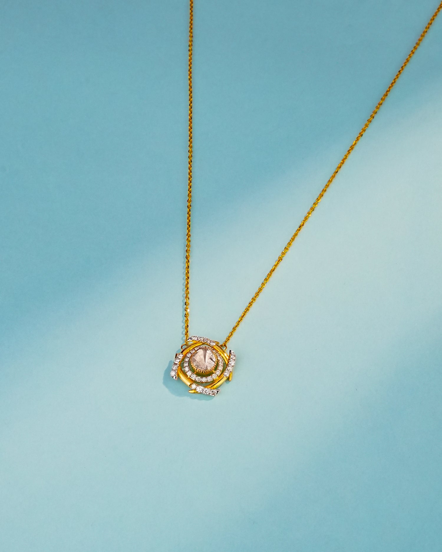 Aditi Polki And Diamond Pendant