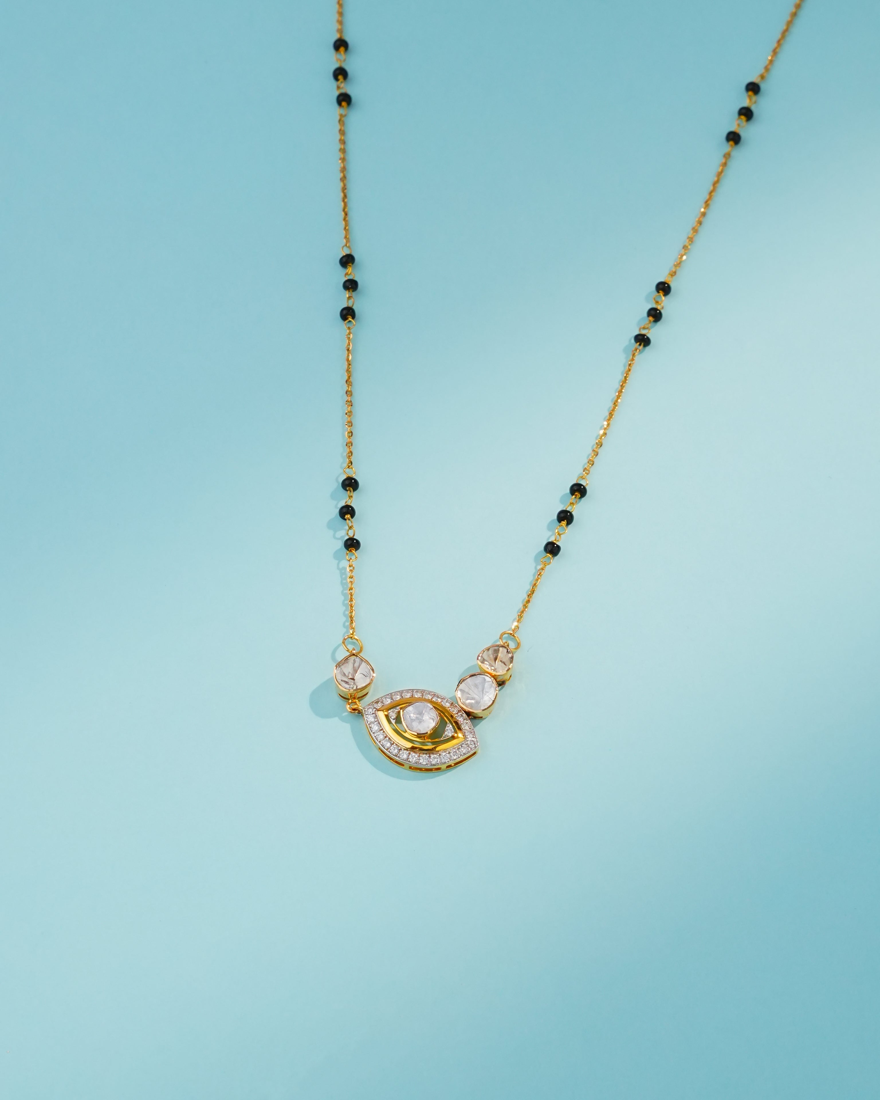 Esha Polki And Diamond Pendant