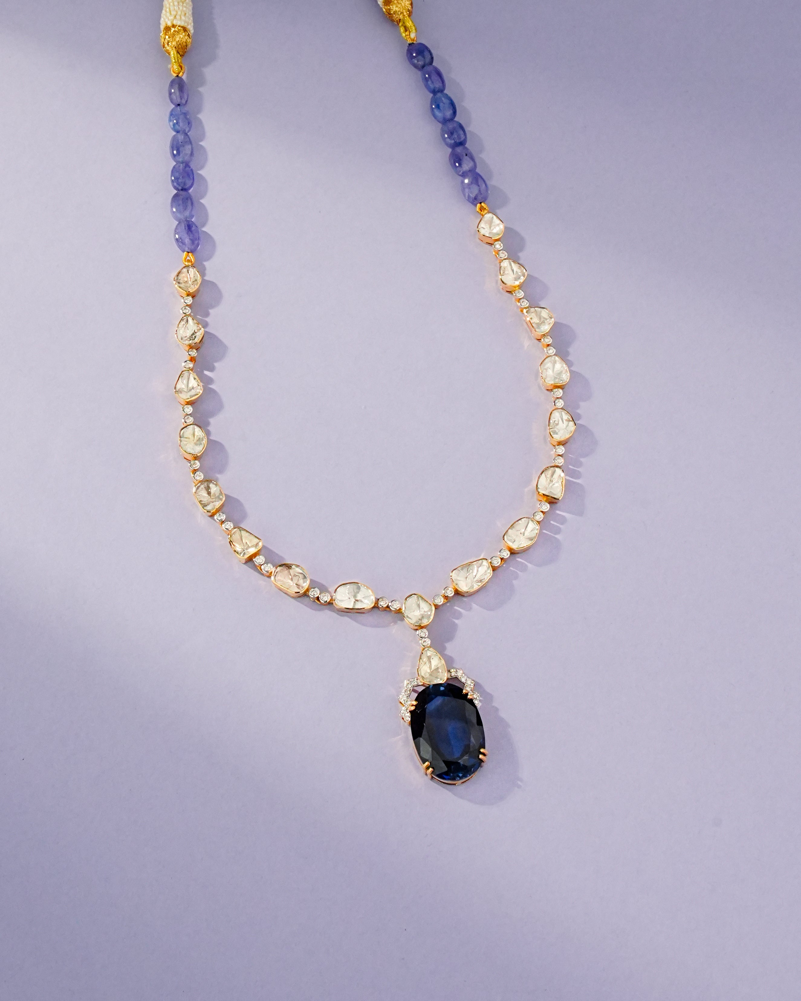 Fehima Polki And Diamond Necklace