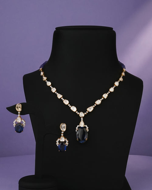 Fehima Polki And Diamond Necklace