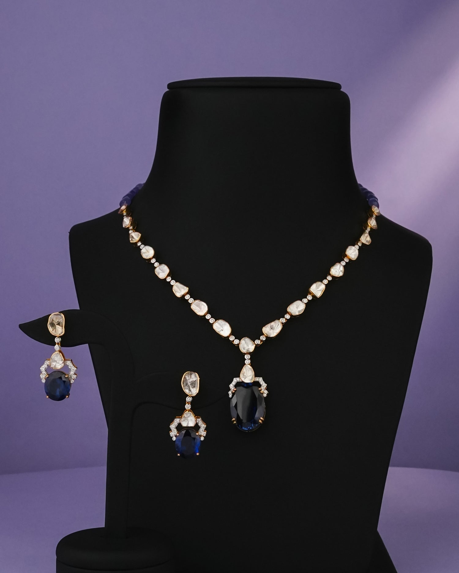 Fehima Polki And Diamond Necklace