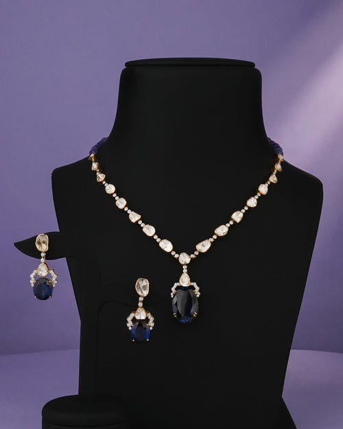 Fehima Polki And Diamond Necklace