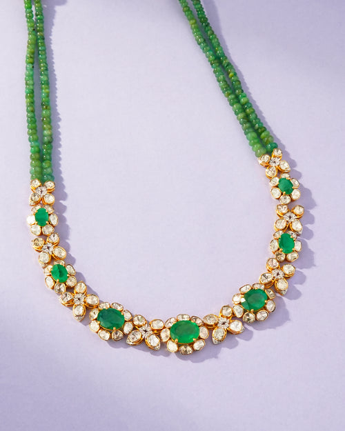 Sumedha Polki And Diamond Necklace
