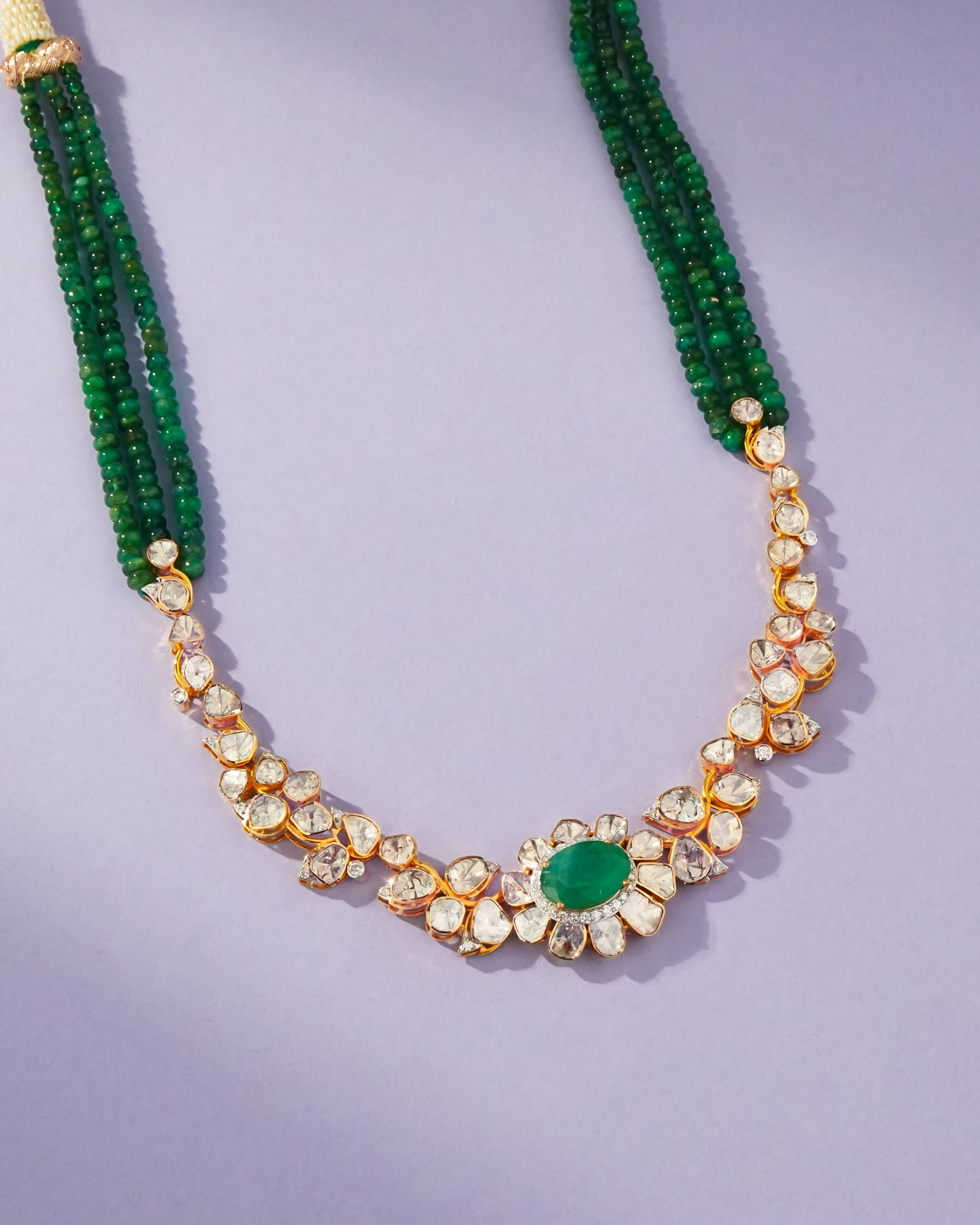 Farzana Polki And Diamond Necklace