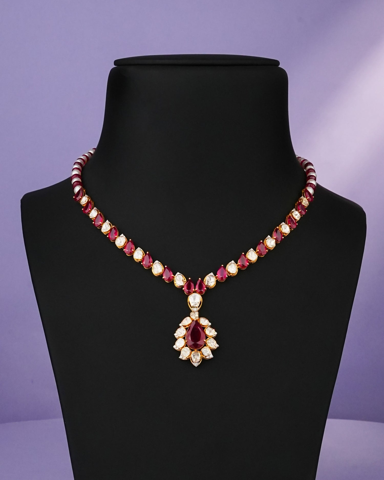 Jyoti Polki And Diamond Necklace