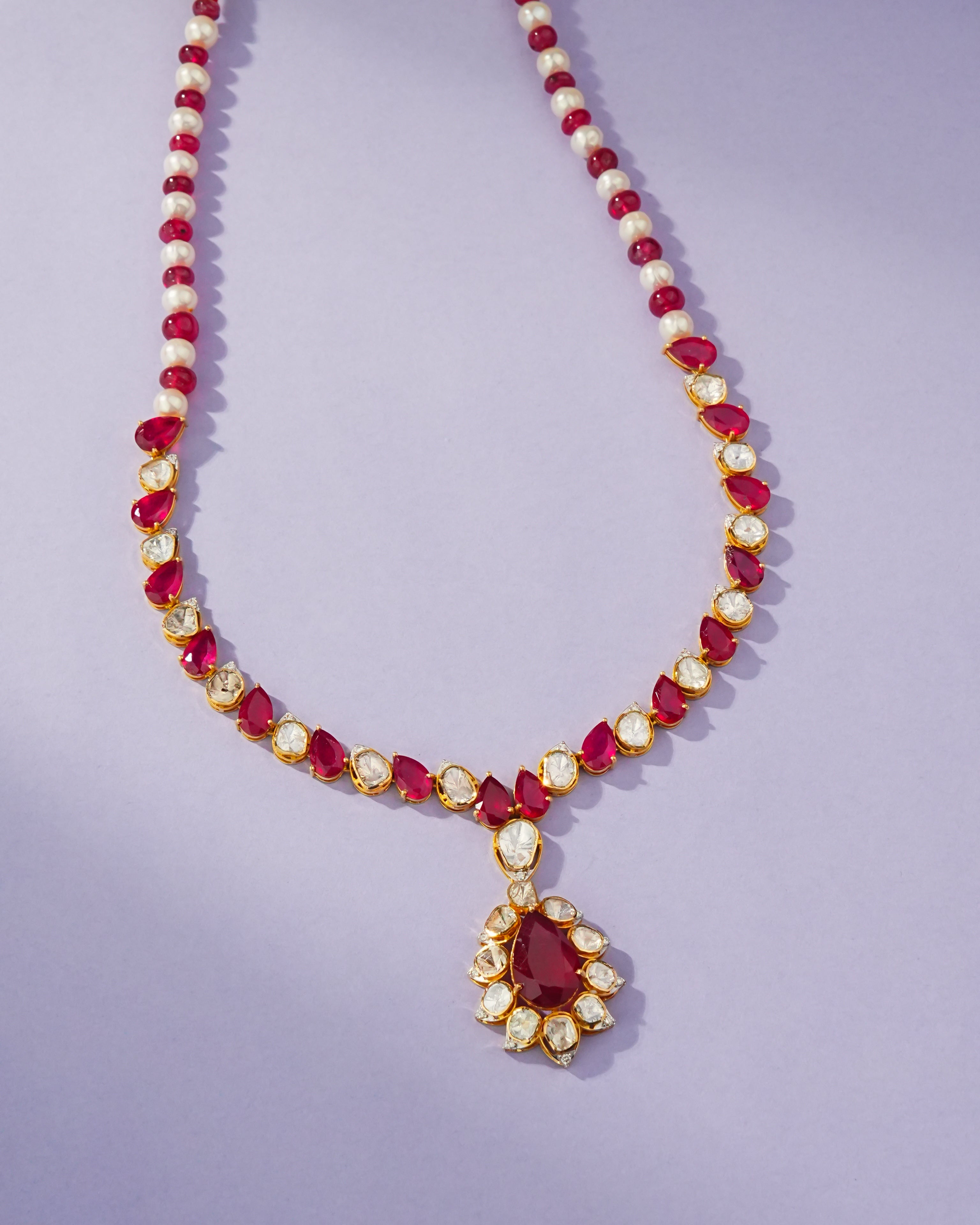 Jyoti Polki And Diamond Necklace