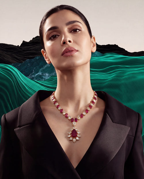 Jyoti Polki And Diamond Necklace