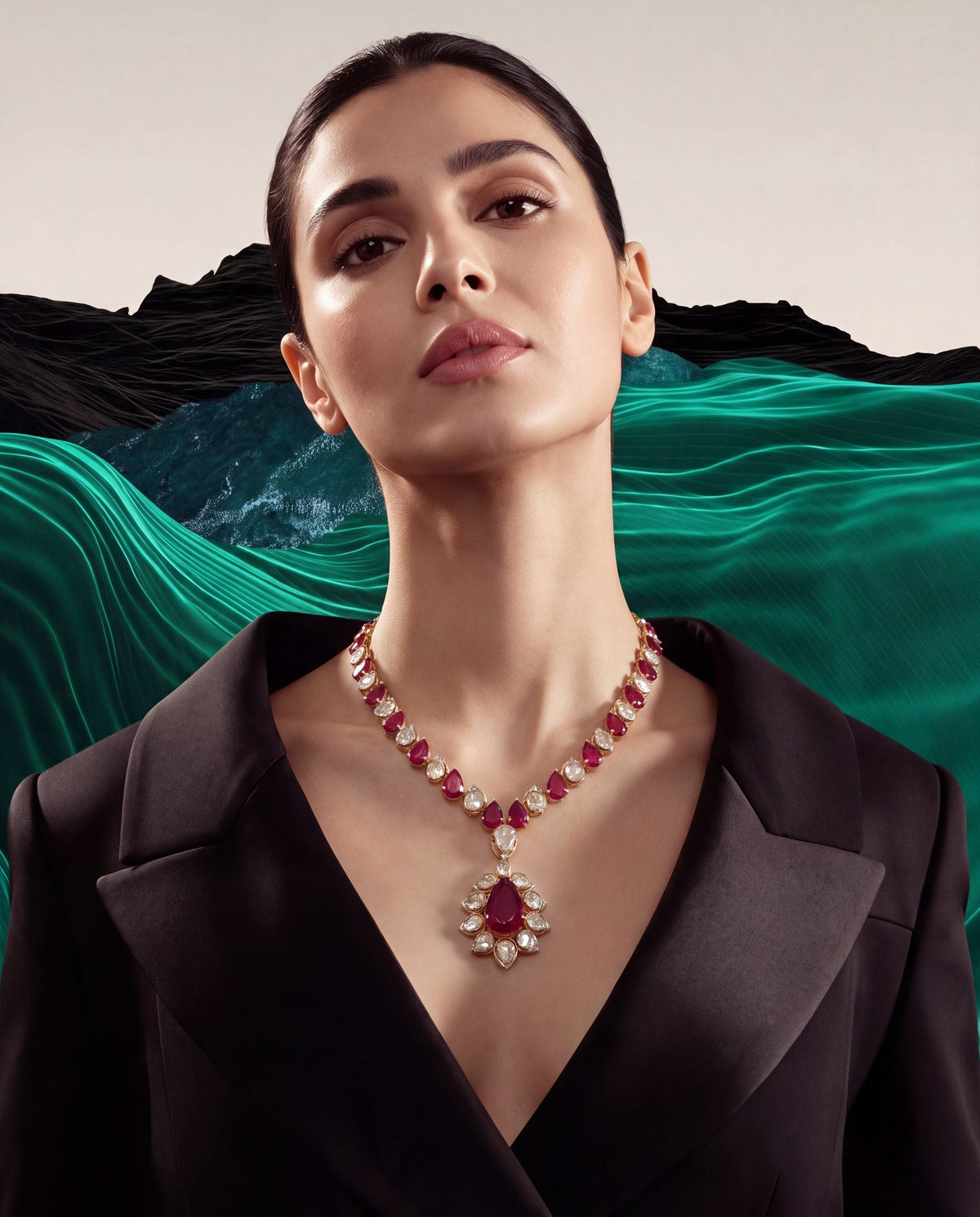 Jyoti Polki And Diamond Necklace