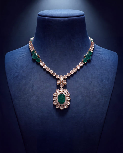 Ishaia Polki And Diamond Necklace