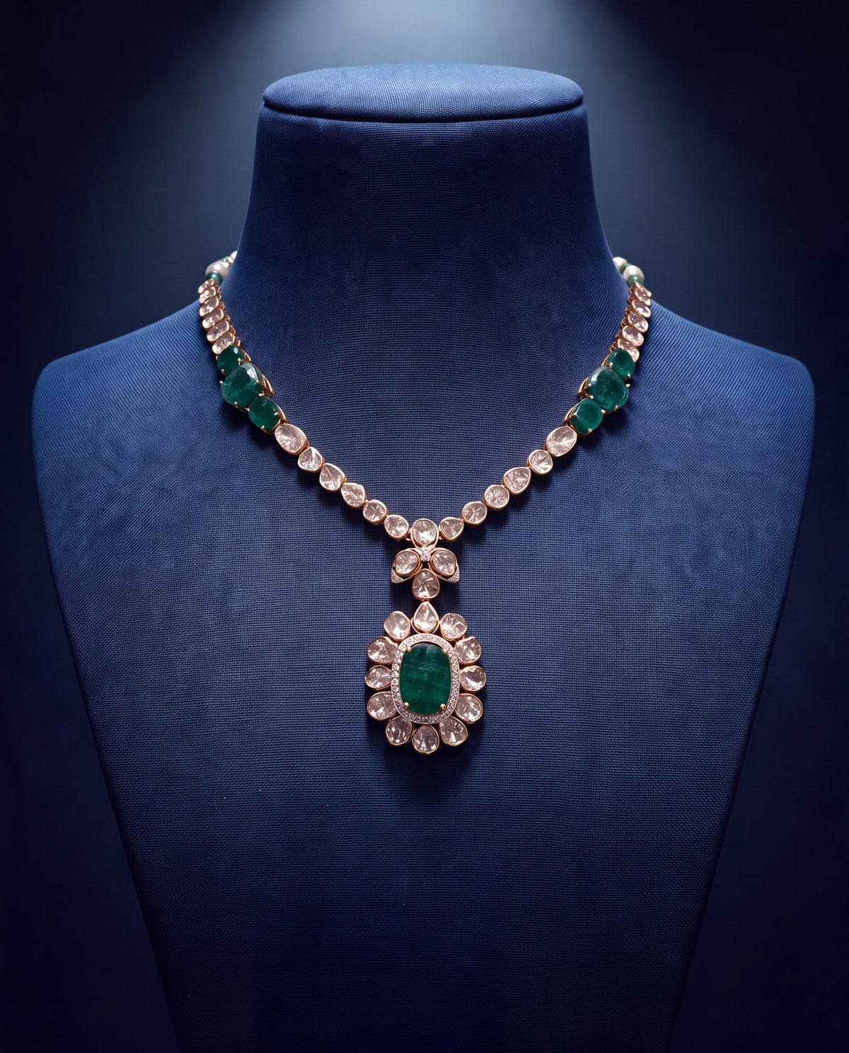 Ishaia Polki And Diamond Necklace