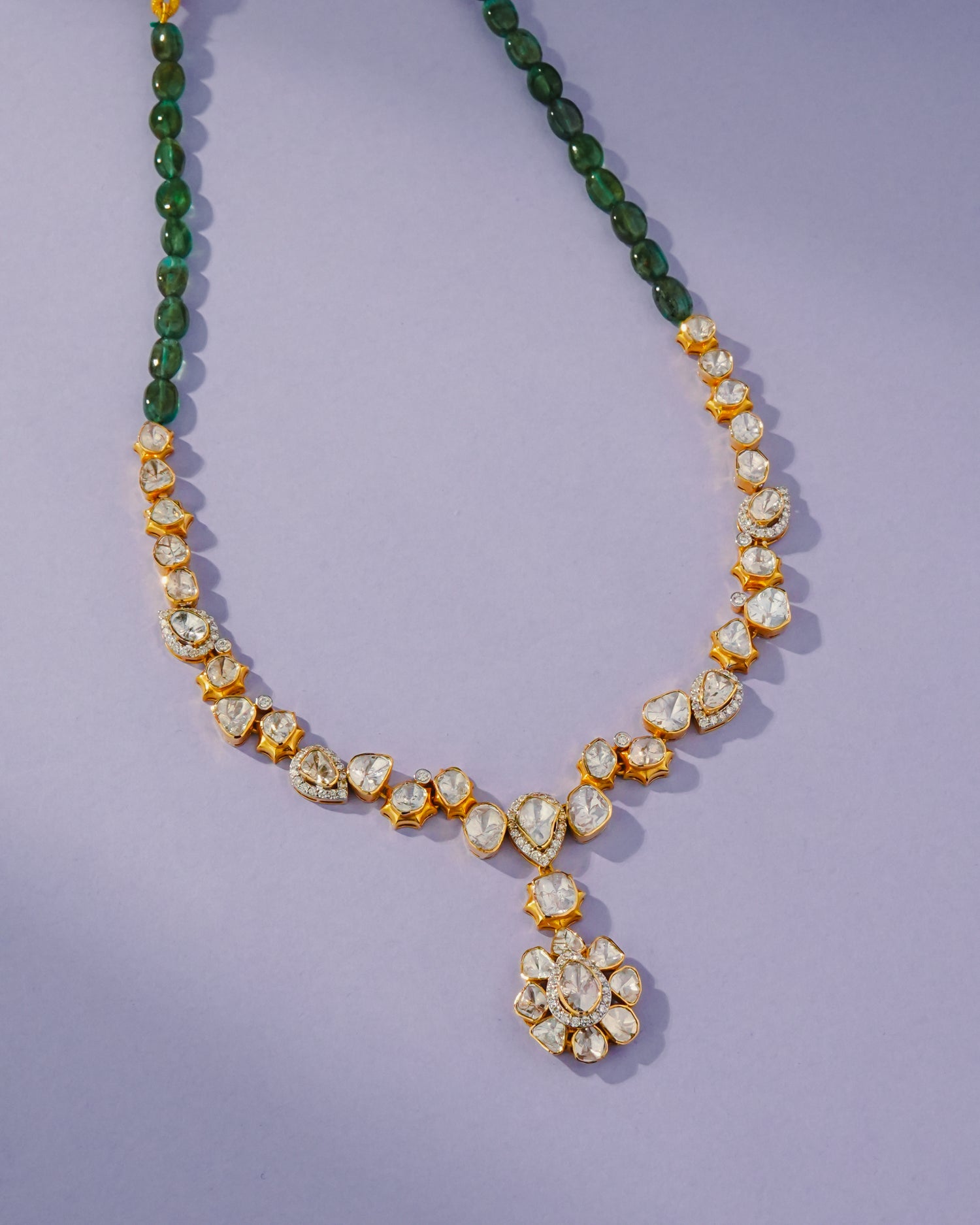 Farah Polki And Diamond Necklace