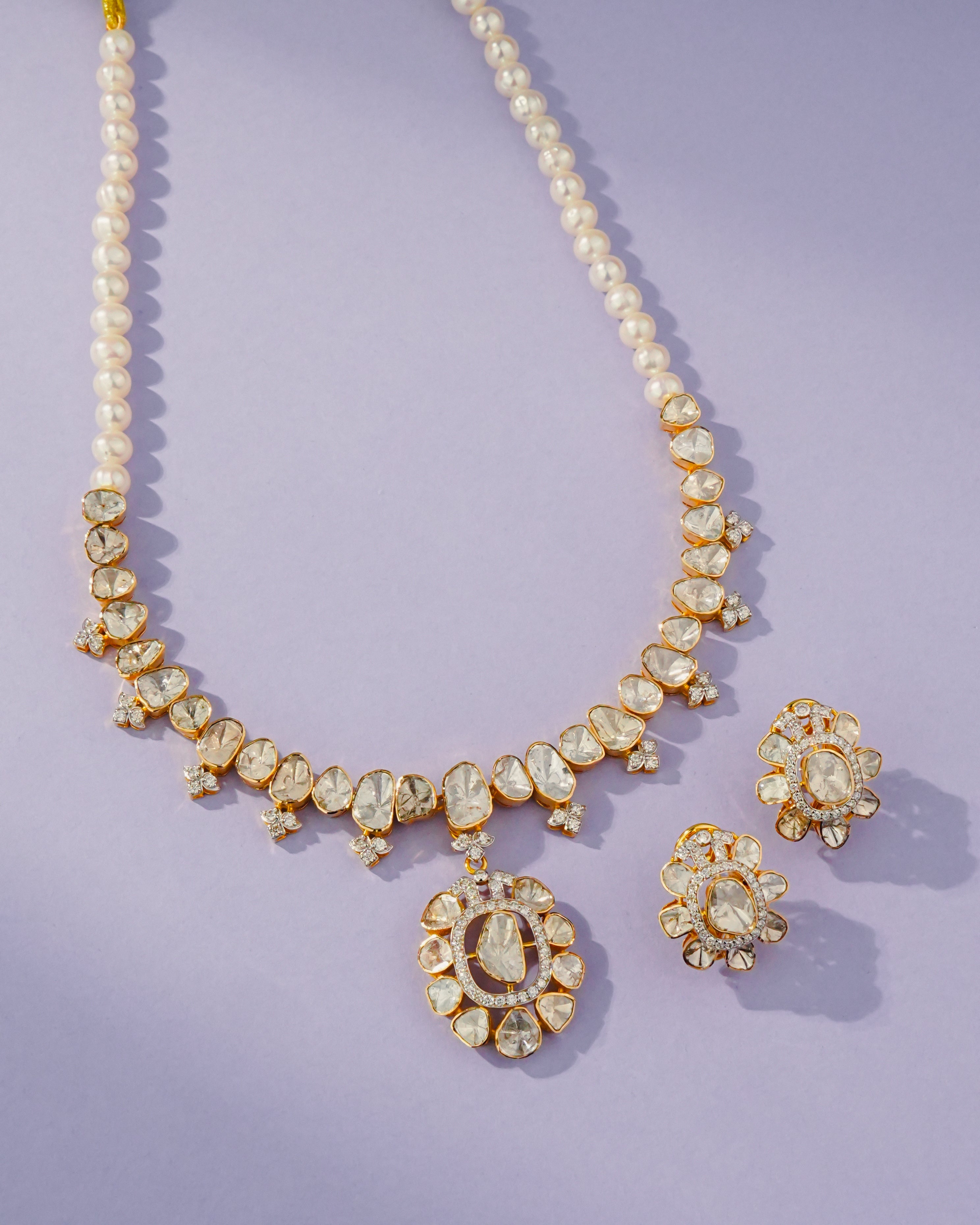 Bhavna Polki And Diamond Necklace