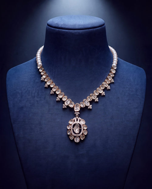 Bhavna Polki And Diamond Necklace