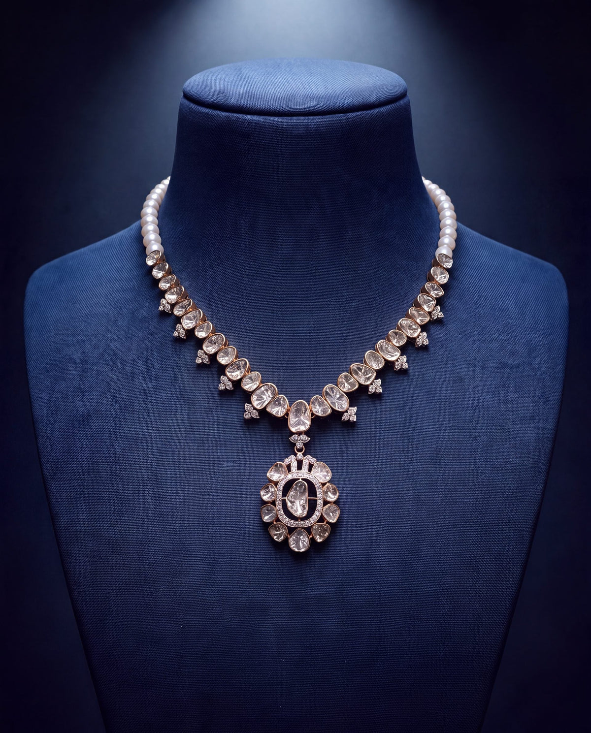 Bhavna Polki And Diamond Necklace