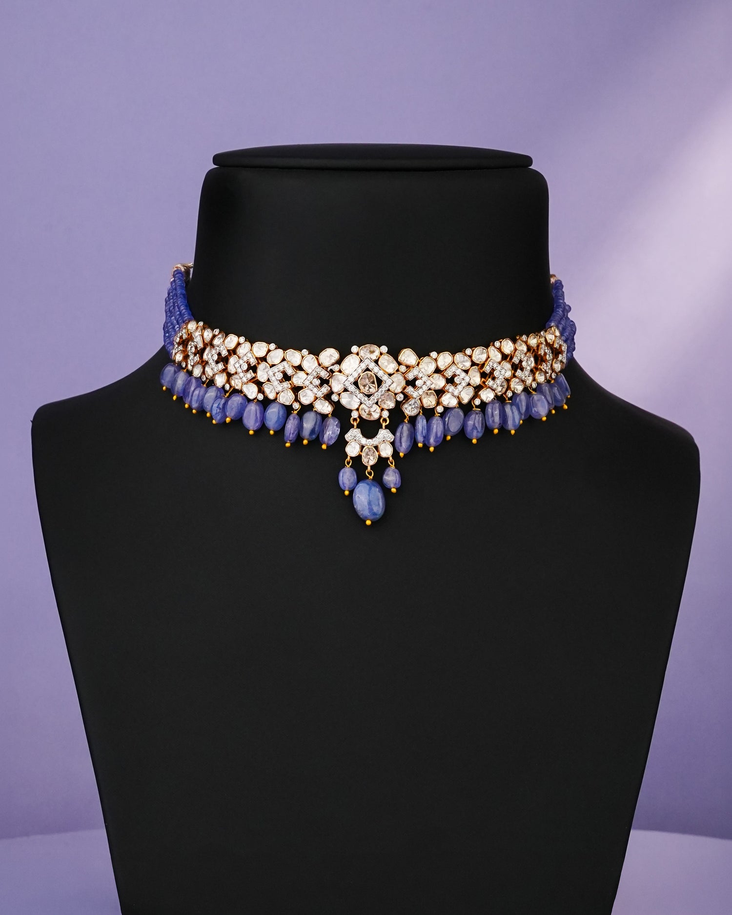 Harshi Polki And Diamond Choker