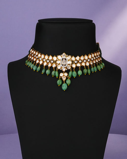 Nia Polki And Diamond Choker