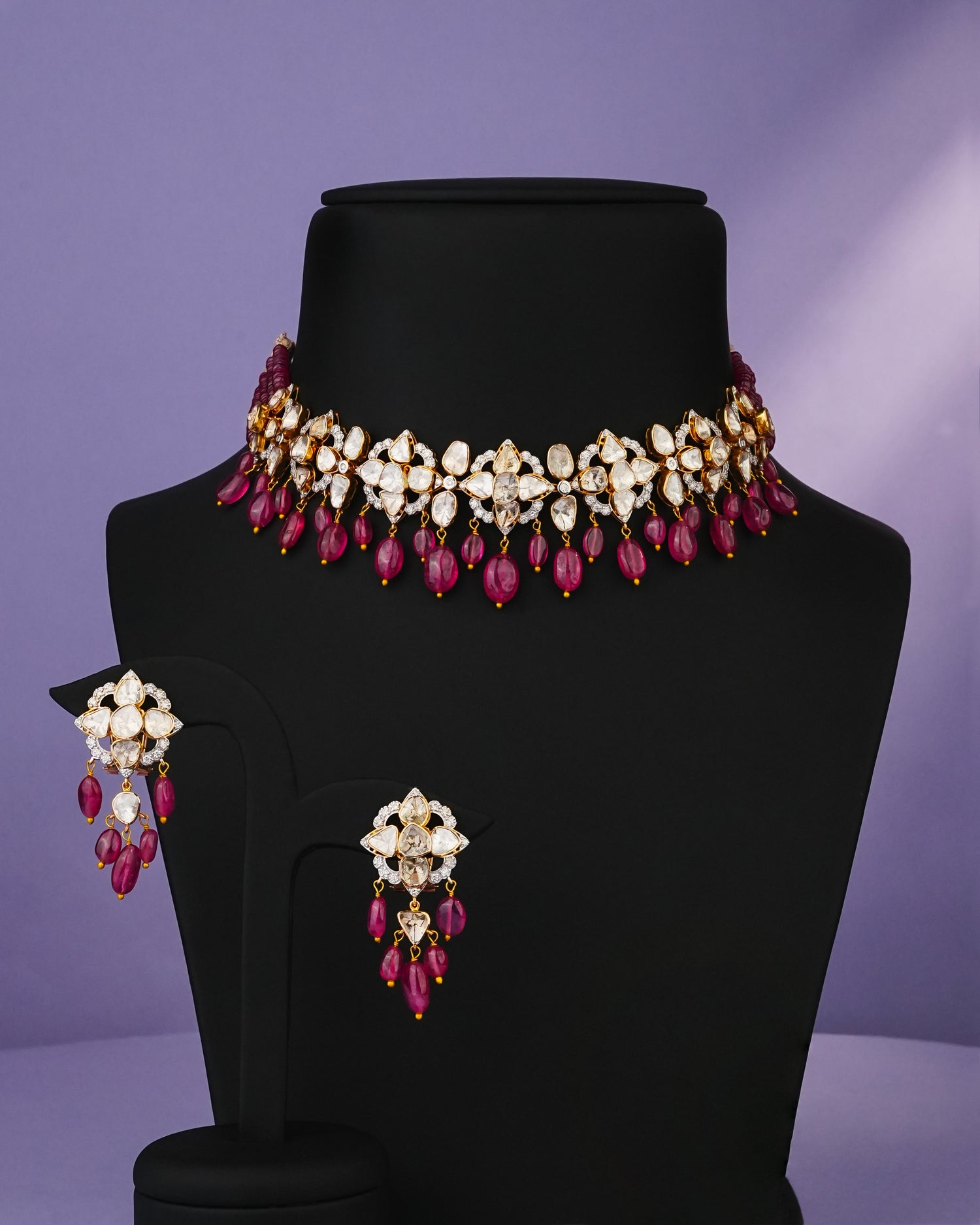 Eileen Polki And Diamond Choker