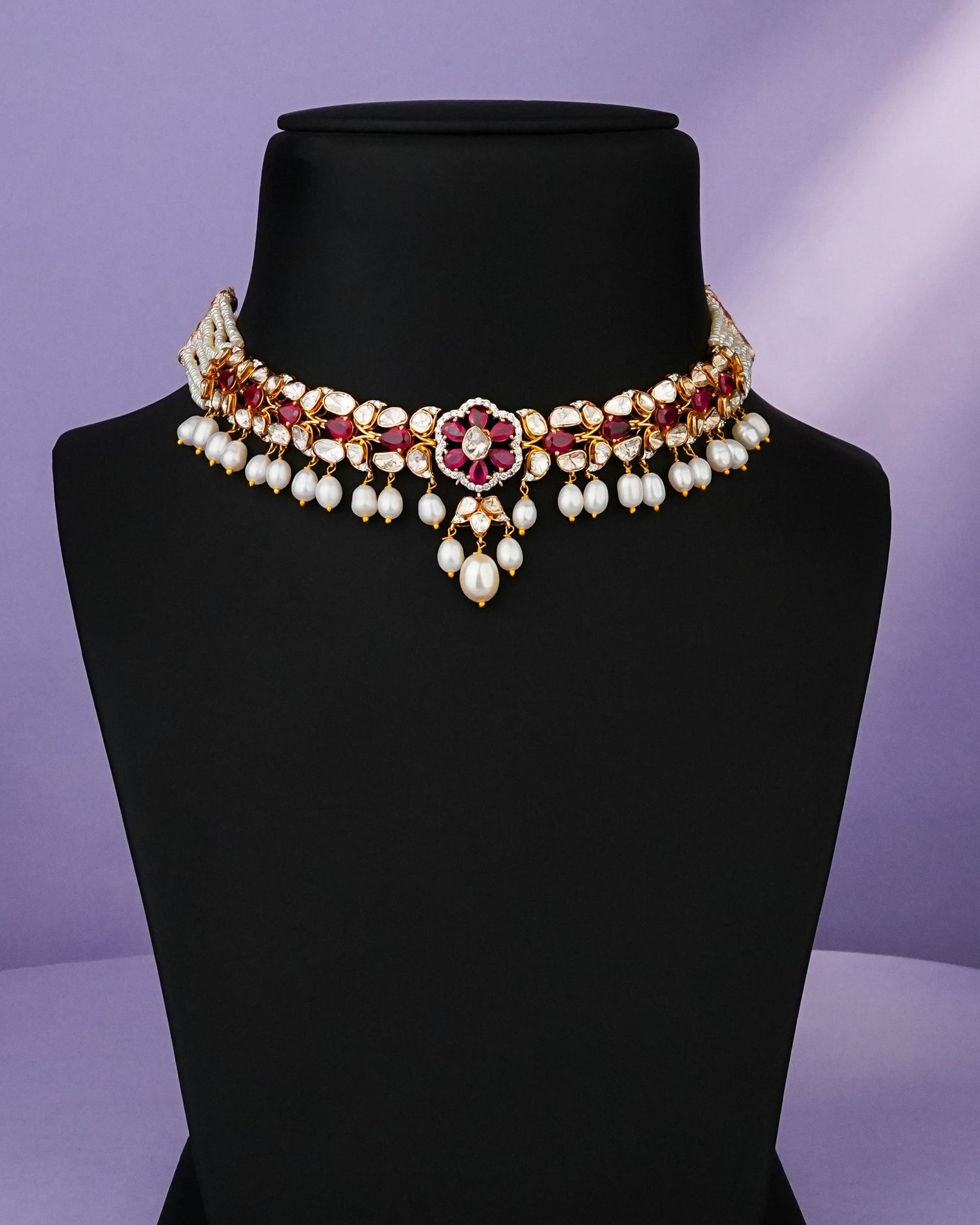 Diyaa Polki And Diamond Choker