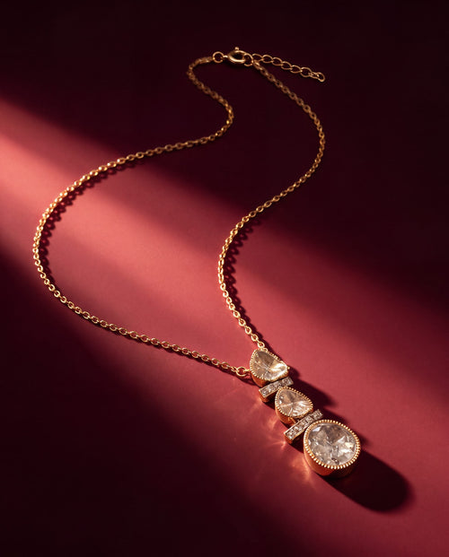Kanishka Polki And Diamond Pendant