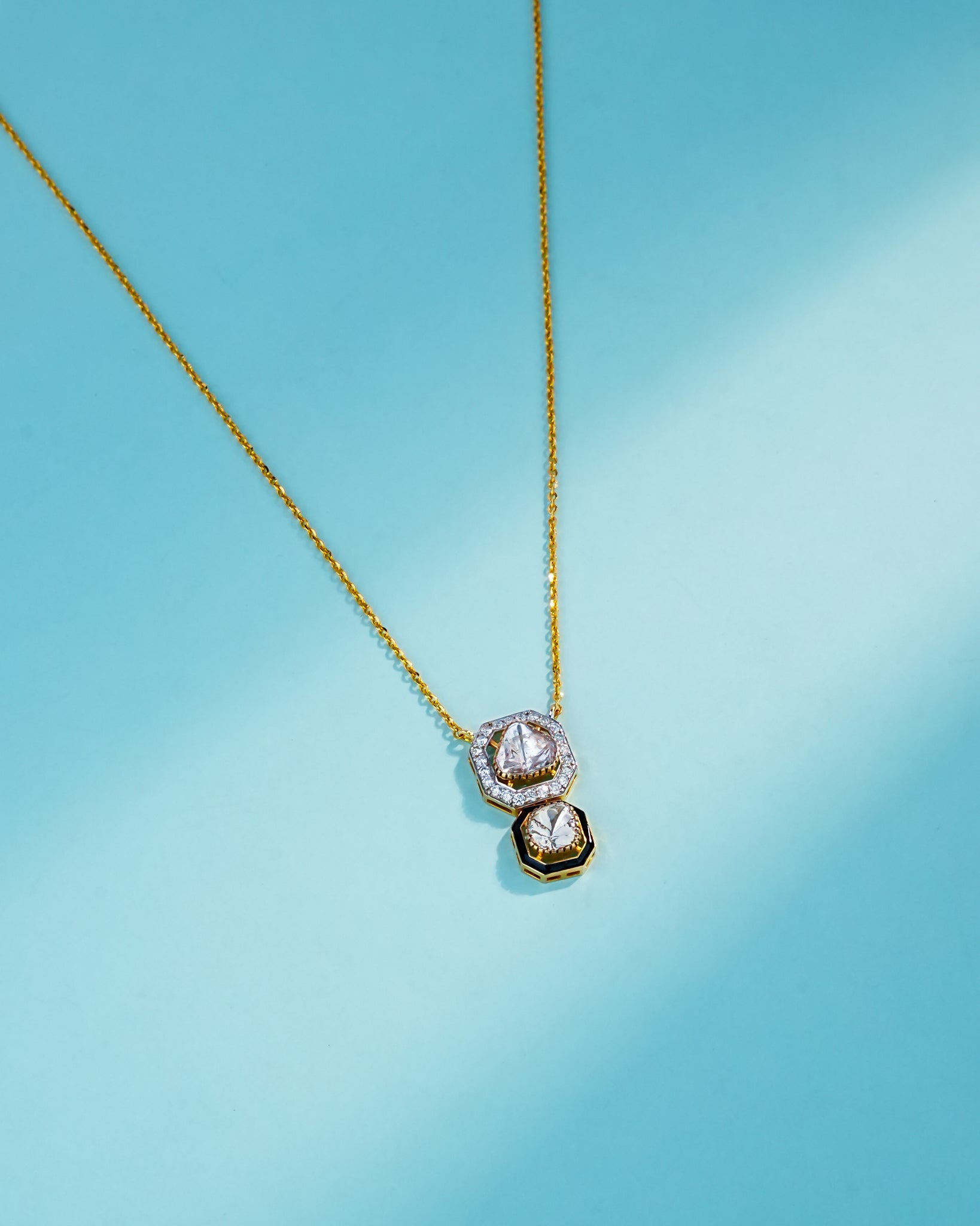 Rutvika Polki And Diamond Pendant