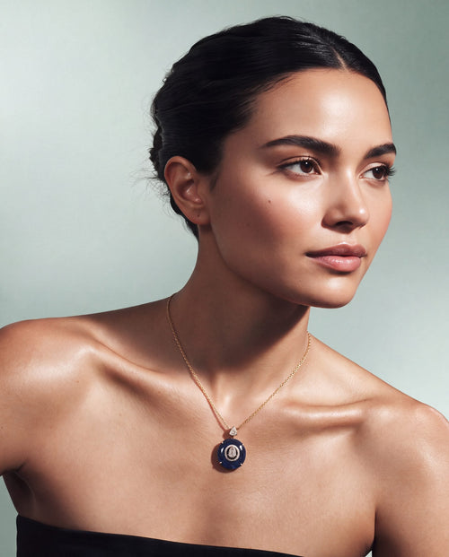 Priti Polki And Diamond Pendant