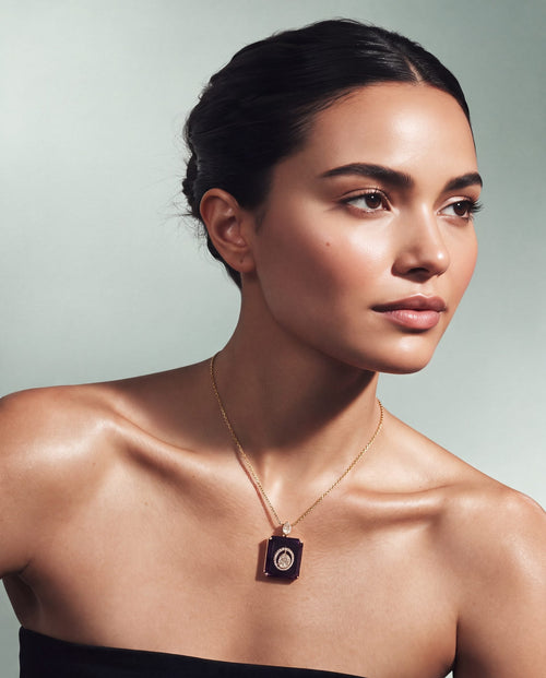 Samya Polki And Diamond Pendant