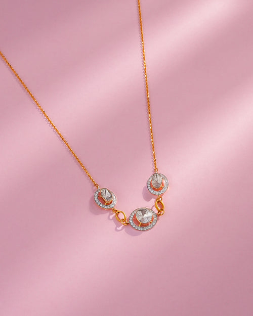 Tanishi Polki And Diamond Pendant