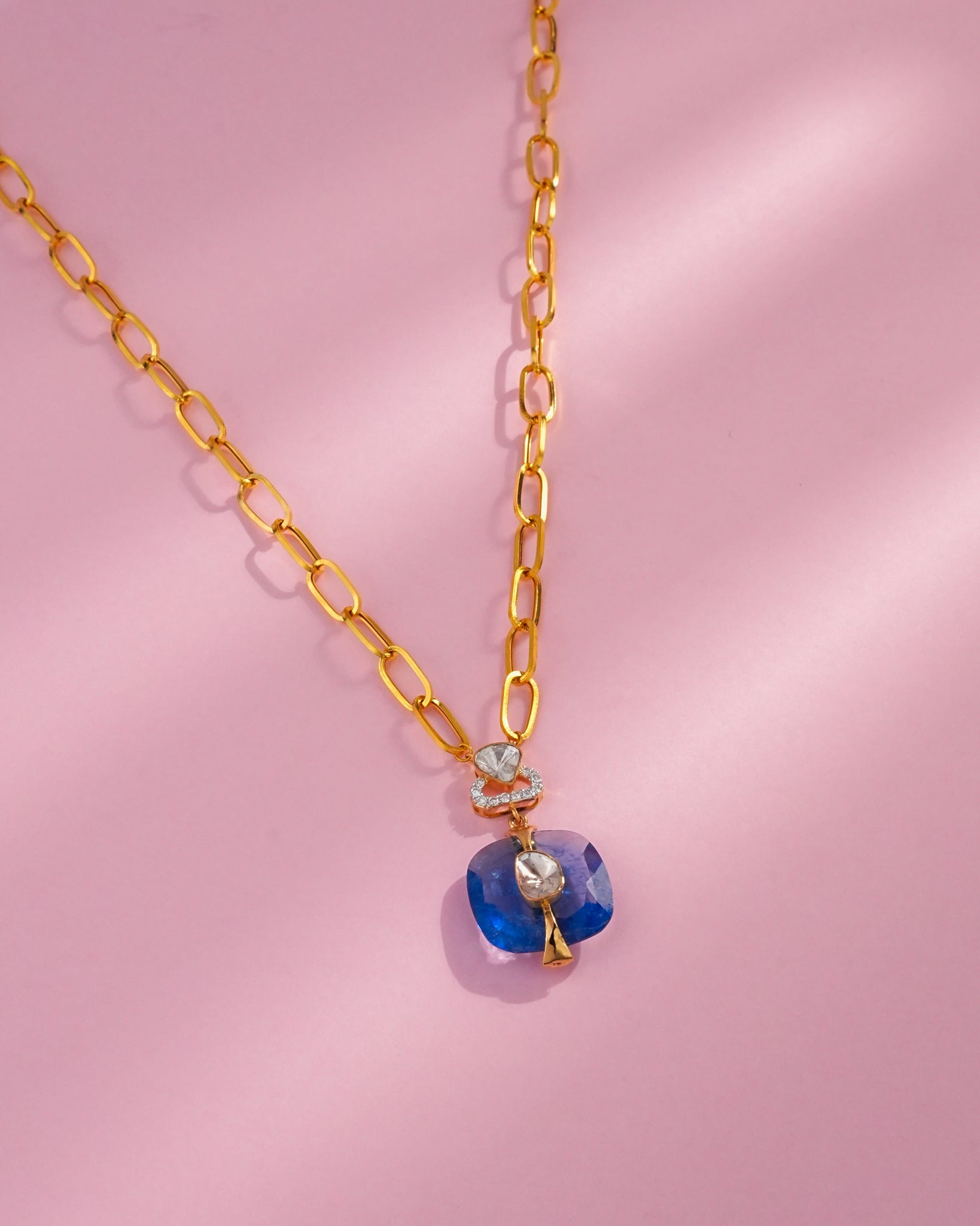 Tiana Polki And Diamond Pendant